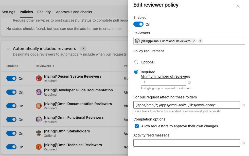PR Review Policy